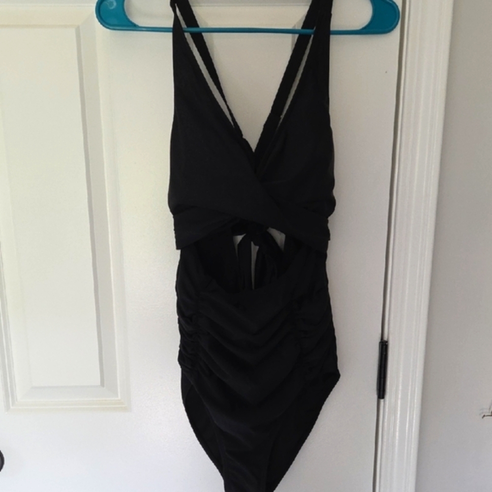 Black One-Piece Swimsuit